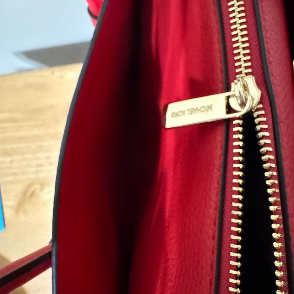 Michael Kors Red Leather Handbag - Picture 6 of 11